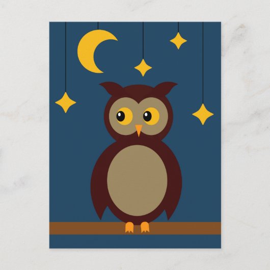 Bruine boomkorren briefkaart (Voorkant)