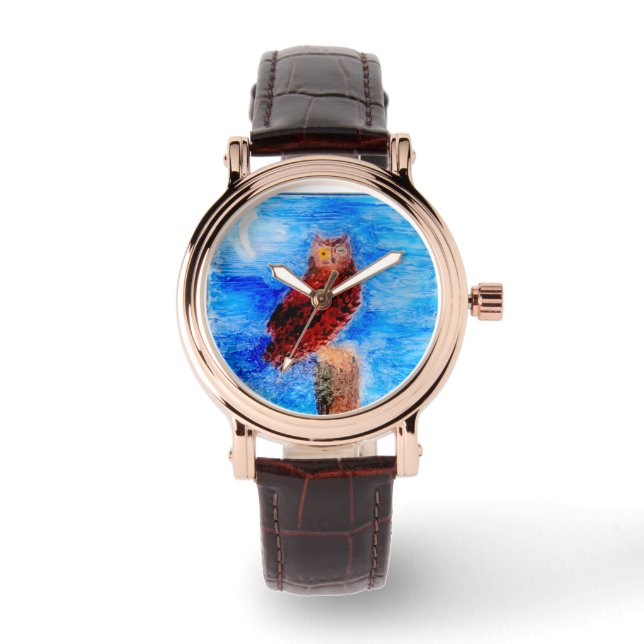 Bruine boomkorren onder het moonlight horloge (Voorkant)