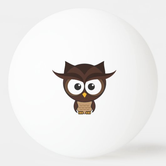 Bruine boomkorren pingpongbal (Voorkant)
