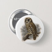Bruine boomkorren ronde button 5,7 cm (Voorkant /achterkant)