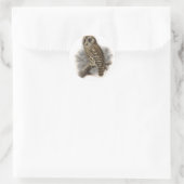 Bruine boomkorren ronde sticker (Tas)