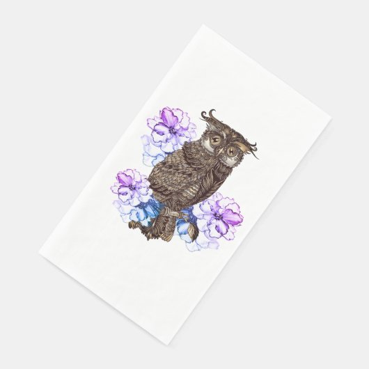 Bruine boompaars servet (Hoek)