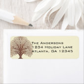 Bruine-boomscheurlabels Etiket (Insitu)