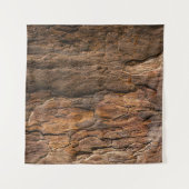 Bruine boomschors in klaverfotografie wandkleed (Voorkant (horizontaal))