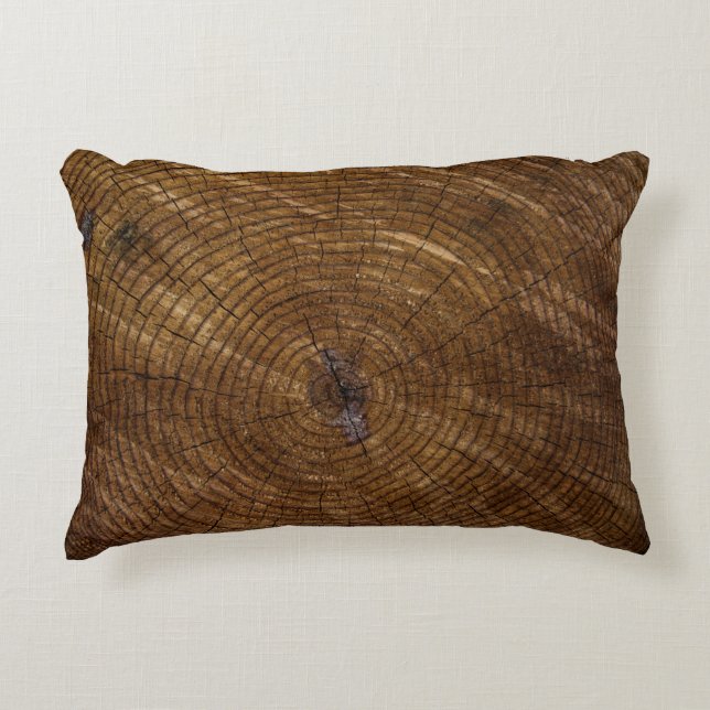 Bruine boomstam accent kussen (Voorkant)