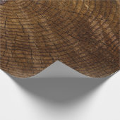 Bruine boomstam cadeaupapier (Hoek)