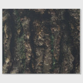 Bruine boomstam cadeaupapier (Vlak)