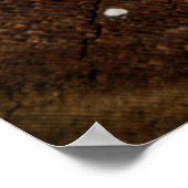 Bruine boomstam poster (Hoek)