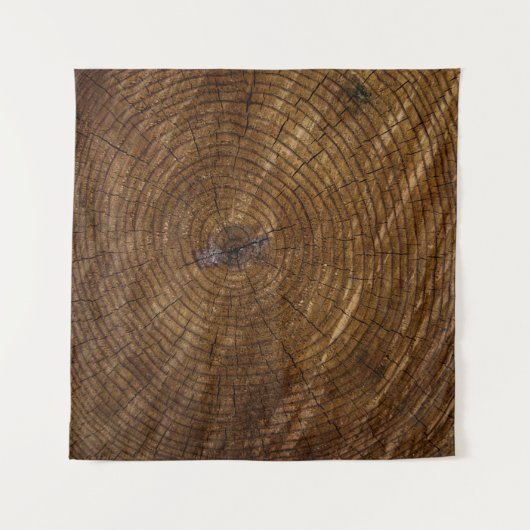 Bruine boomstam wandkleed (Voorkant (horizontaal))