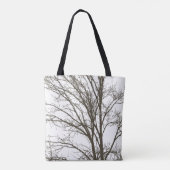 Bruine boomtakken tote bag (Achterkant)