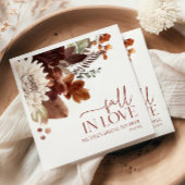 Bruine Bourgondische Herfst Verliefd Bloemen Vrijg Servet