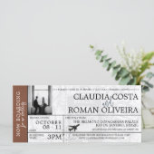 Bruine Braziliaanse trouwboardingpas (Staand voorkant)