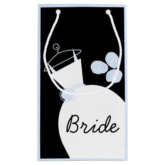 Bruine bruidpastel klein klein cadeauzakje (Achterkant)