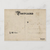  bruine bruiloft Dank u Briefkaart (Achterkant)