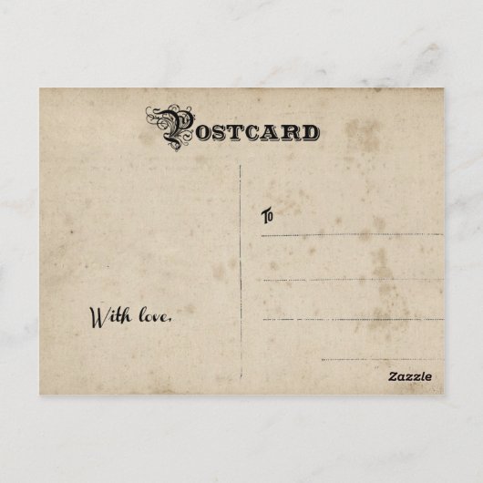  bruine bruiloft Dank u Briefkaart (Achterkant)