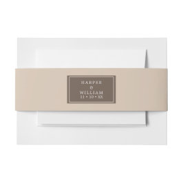 bruine bruinbruinbruinbruinbruinband uitnodigingen wikkel