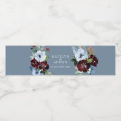 bruine bruinbruine bruinbruine bruidegans waterfles etiket (Enkel label)