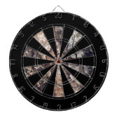 Bruine bruine boomschors textuur dartbord (Voorkant)