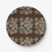  bruine bruine bruine bruine Borden Papieren Bordje (Voorkant)