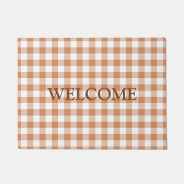 Bruine bruine buffelborden Welkom Deurmat