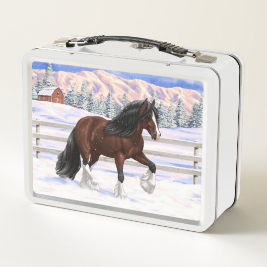 Bruine bruine bypsy verkenner in sneeuw (Achterkant)