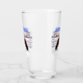 Bruine bruine bypsy verkenner in sneeuw glas (Links)