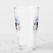 Bruine bruine bypsy verkenner in sneeuw glas (Rechts)