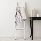 Bruine bruine bypsy verkenner in sneeuw sherpa deken (In situ)