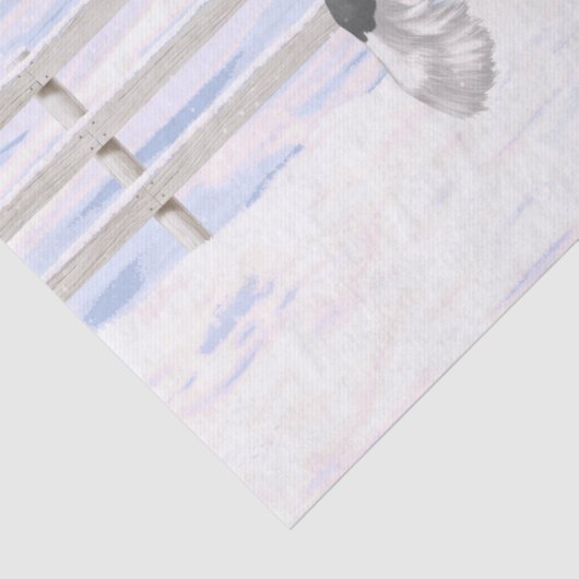 Bruine bruine bypsy verkenner in sneeuw tissuepapier (Detail)