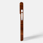 Bruine Bruine Mahonie Houtstructuur Case-Mate iPhone Case (Achterkant / Links)