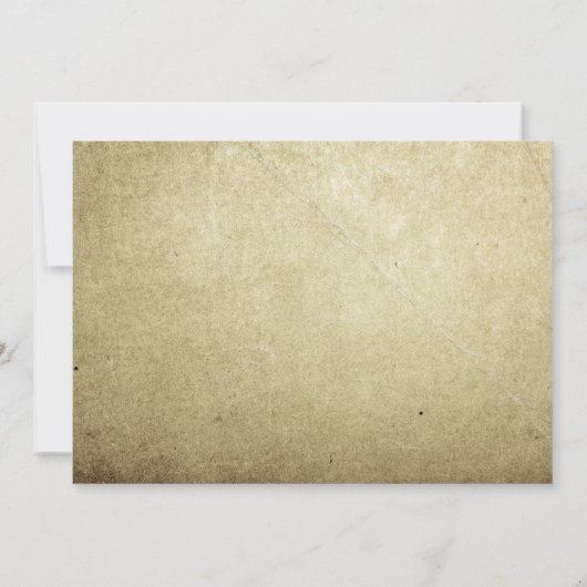 bruine bruine uitnodiging voor een bruiloft (Achterkant)