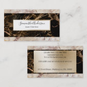 Bruine bruineflectuur van bruinkool visitekaartje (Voorkant / Achterkant)