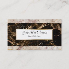 Bruine bruineflectuur van bruinkool visitekaartje