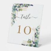 Bruine bruinkoolzaadjes reclamebord met voetstuk (Voorkant)