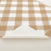 Bruine Buffelplaid Sherpa Deken (3/4)