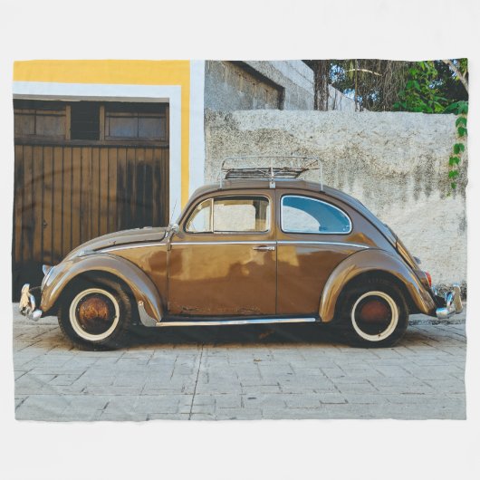 BRUINE BUG FLEECE DEKEN (Voorkant (Horizontaal))