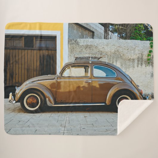 BRUINE BUG SHERPA DEKEN (Voorkant (horizontaal))