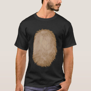 Bruine Buik Hond Aap Paard Rendier Beer Cosplay T-shirt