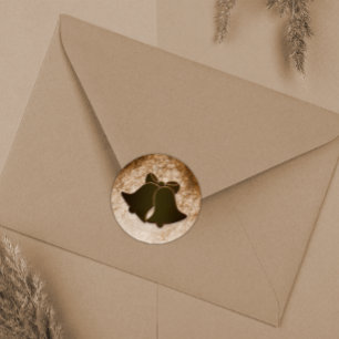  bruine buikomhulsels ronde sticker