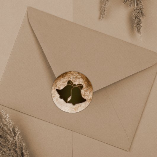  bruine buikomhulsels ronde sticker