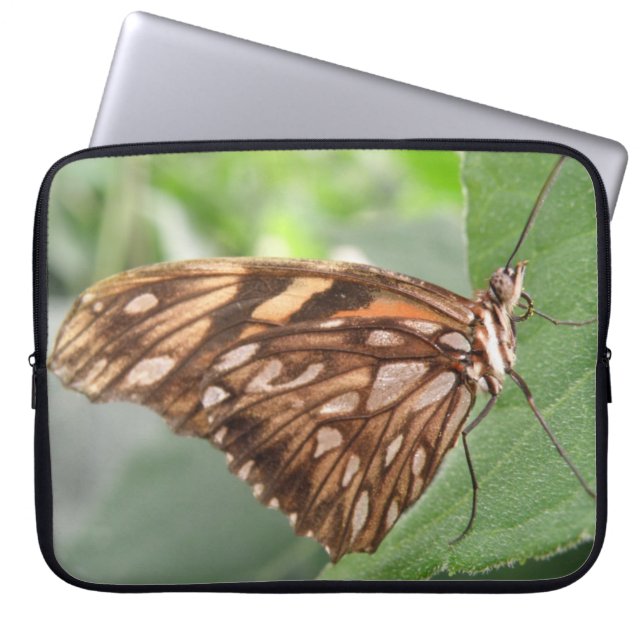  bruine buislaptophoes laptop sleeve (Voorkant)