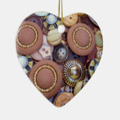 Bruine Buttonnen, Kerstversiering Keramisch Ornament (Rechts)