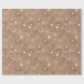 Bruine Cacao Glitter Verjaardag Cadeaupapier (Vlak)