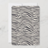 Bruine Cacao Zebra Print Kaart (Achterkant)