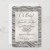 Bruine Cacao Zebra Print Kaart (Voorkant)