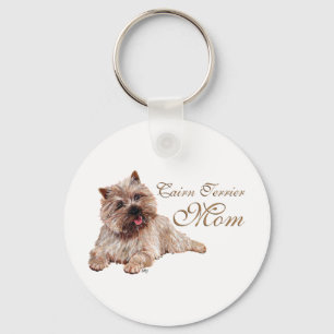 Bruine Cairn Terrier Moederdag Sleutelhanger
