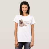 Bruine Cairn Terrier Moederdag T-shirt (Voorkant volledig)