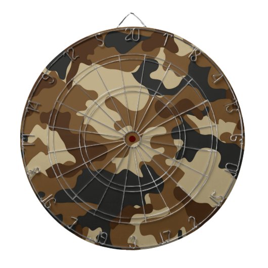 Bruine Camo Dartbord (Voorkant)