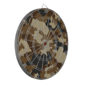 Bruine Camo Dartbord (Voorkant Links)