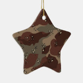 Bruine Camo Keramisch Ornament (Rechts)